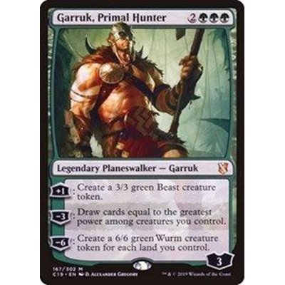 [EX+]原初の狩人、ガラク/Garruk, Primal Hunter《日本語》【Commander 2019】