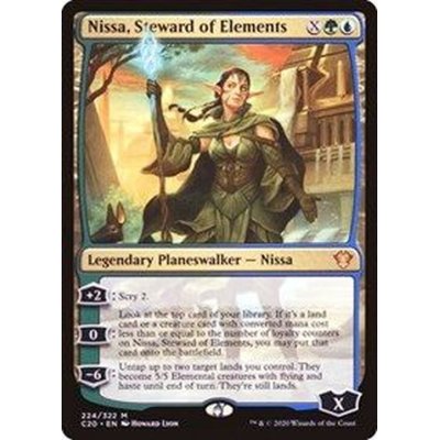 自然に仕える者、ニッサ/Nissa, Steward of Elements《日本語》【Commander 2020】