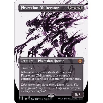 [EX+](FOIL)(ショーケース枠)ファイレクシアの抹消者/Phyrexian Obliterator《英語》【ONE】