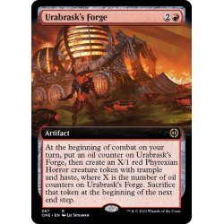 画像1: (FOIL)(フルアート)ウラブラスクの溶鉱炉/Urabrask's Forge《英語》【ONE】