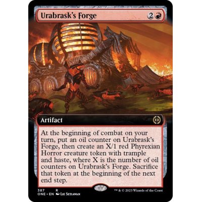 (FOIL)(フルアート)ウラブラスクの溶鉱炉/Urabrask's Forge《英語》【ONE】