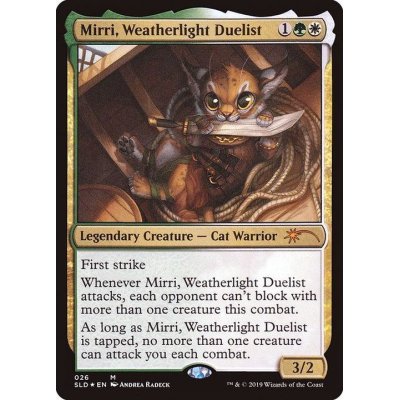 (FOIL)ウェザーライトの決闘者、ミリー/Mirri, Weatherlight Duelist《英語》【SLD】