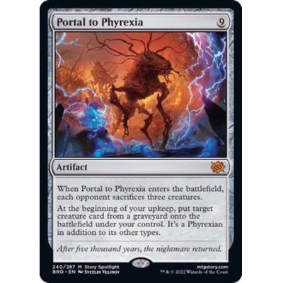 [EX+](FOIL)ファイレクシアへの門/Portal to Phyrexia《英語》【BRO】