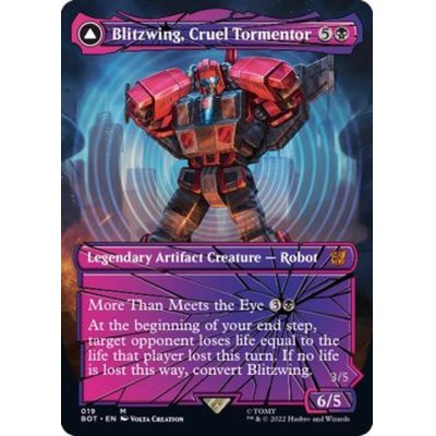 [EX+](FOIL)(シャッタードグラス)卑劣な拷問者、ブリッツウィング/Blitzwing, Cruel Tormentor《英語》【BOT】