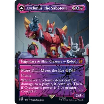 [EX+](FOIL)(シャッタードグラス)妨害工作員、サイクロナス/Cyclonus, the Saboteur《英語》【BOT】