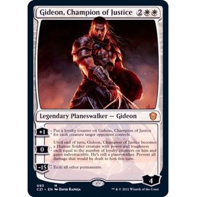 正義の勇者ギデオン/Gideon, Champion of Justice《英語》【Commander 2021】