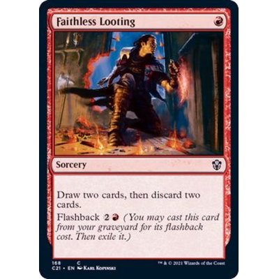 [EX+]信仰無き物あさり/Faithless Looting《英語》【Commander 2021】