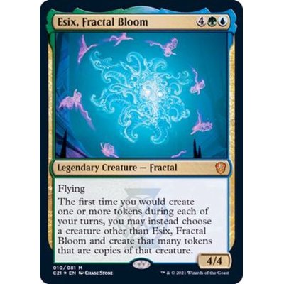 (FOIL)フラクタルの花、エシックス/Esix, Fractal Bloom《英語》【Commander 2021】