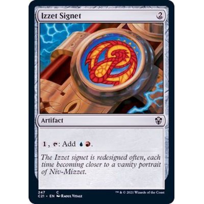 イゼットの印鑑/Izzet Signet《英語》【Commander 2021】