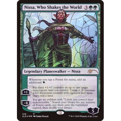 (FOIL)(518)世界を揺るがす者、ニッサ/Nissa, Who Shakes the World《英語》【SLD】