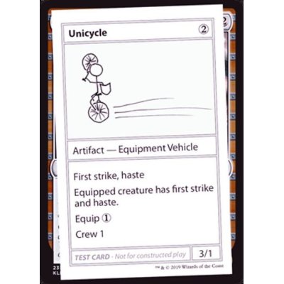 (PWマークなし)Unicycle《英語》【Mystery Booster Playtest Cards】