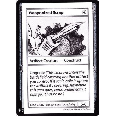 [EX+](PWマークなし)Weaponized Scrap《英語》【Mystery Booster Playtest Cards】