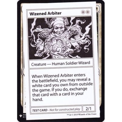 (PWマークなし)Wizened Arbiter《英語》【Mystery Booster Playtest Cards】