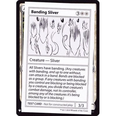 (PWマークなし)Banding Sliver《英語》【Mystery Booster Playtest Cards】