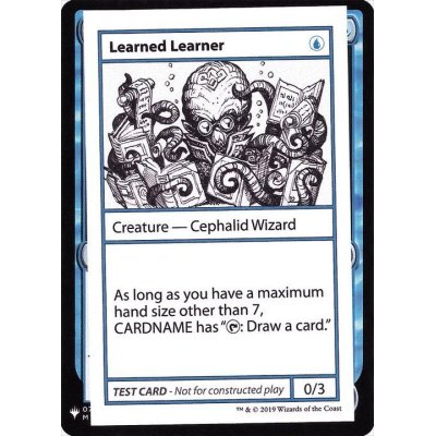 (PWマークなし)Learned Learner《英語》【Mystery Booster Playtest Cards】