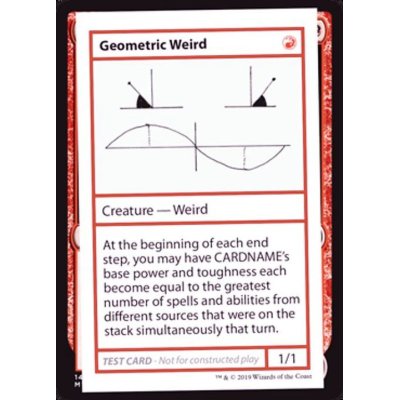 (PWマークなし)Geometric Weird《英語》【Mystery Booster Playtest Cards】