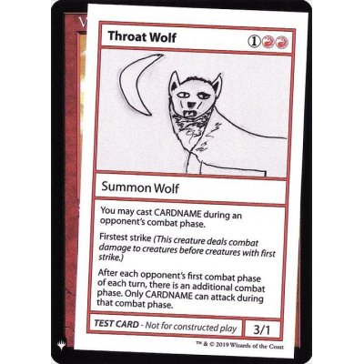 (PWマークなし)Throat Wolf《英語》【Mystery Booster Playtest Cards】