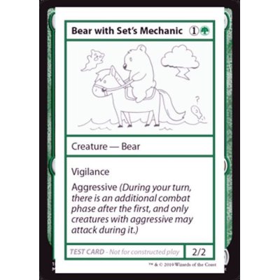 (PWマークなし)Bear with Set's Mechanic《英語》【Mystery Booster Playtest Cards】