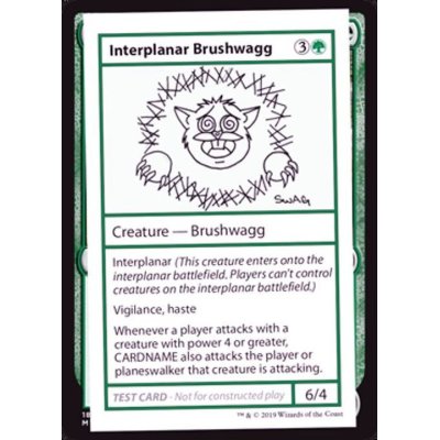 (PWマークなし)Interplanar Brushwagg《英語》【Mystery Booster Playtest Cards】