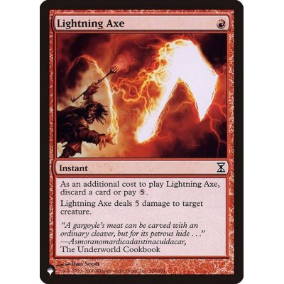 稲妻の斧/Lightning Axe《英語》【Reprint Cards(The List)】