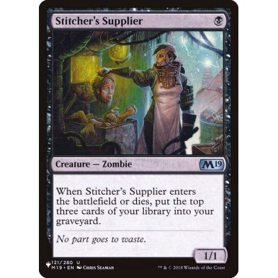 縫い師への供給者/Stitcher's Supplier《英語》【Reprint Cards(The List)】