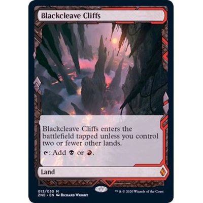 (FOIL)(フルアート)黒割れの崖/Blackcleave Cliffs《英語》【ZNE】