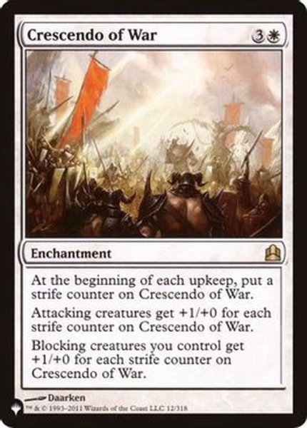 画像1: 戦争の最高潮/Crescendo of War《英語》【Reprint Cards(The List)】 (1)