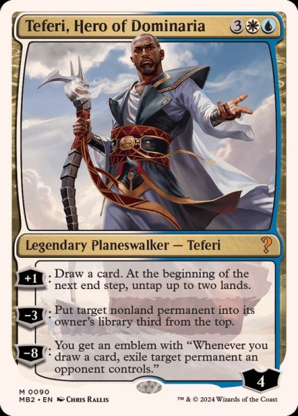 画像1: [EX]ドミナリアの英雄、テフェリー/Teferi, Hero of Dominaria《英語》【Reprint Cards(Mystery Booster2)】 (1)