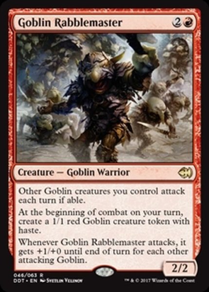 画像1: [EX+]ゴブリンの熟練扇動者/Goblin Rabblemaster《英語》【Duel Decks: Merfolk vs. Goblins】 (1)