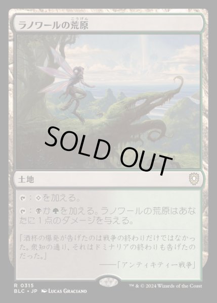 画像1: [EX+]ラノワールの荒原/Llanowar Wastes《日本語》【BLC】 (1)