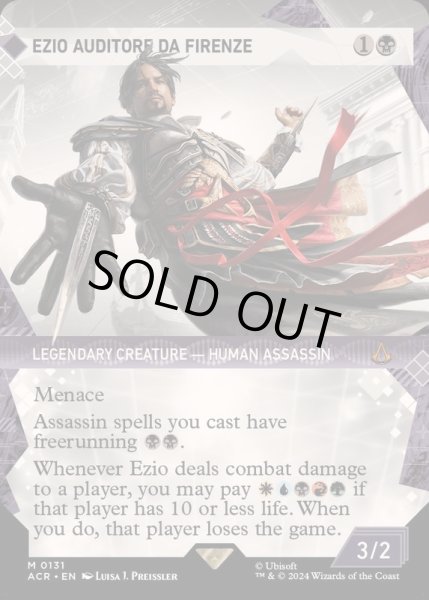 画像1: [EX+](FOIL)(ショーケース枠)エツィオ・アウディトーレ・ダ・フィレンツェ/Ezio Auditore da Firenze《英語》【ACR】 (1)