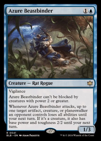 画像1: (FOIL)群青の獣縛り/Azure Beastbinder《英語》【BLB】 (1)