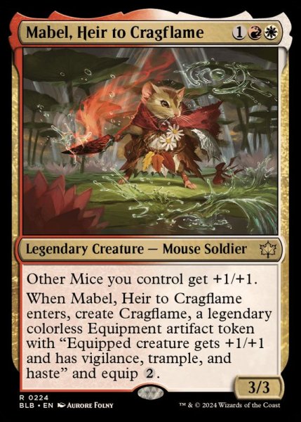 画像1: (FOIL)岩山炎の後継者、メイブル/Mabel, Heir to Cragflame《英語》【BLB】 (1)