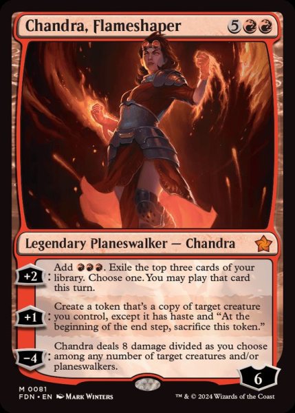 画像1: (FOIL)整炎師、チャンドラ/Chandra, Flameshaper《英語》【FDN】 (1)