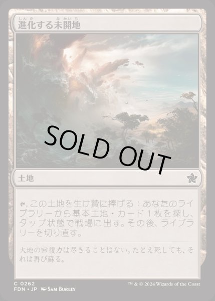 画像1: [EX+](FOIL)進化する未開地/Evolving Wilds《日本語》【FDN】 (1)