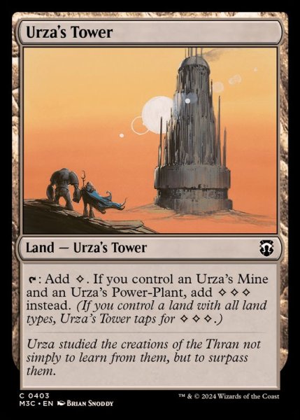 画像1: [EX+](リップルFOIL)ウルザの塔/Urza's Tower《英語》【M3C】 (1)