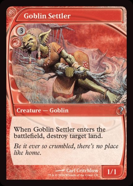 画像1: Goblin Settler《英語》【Reprint Cards(Mystery Booster2)】 (1)