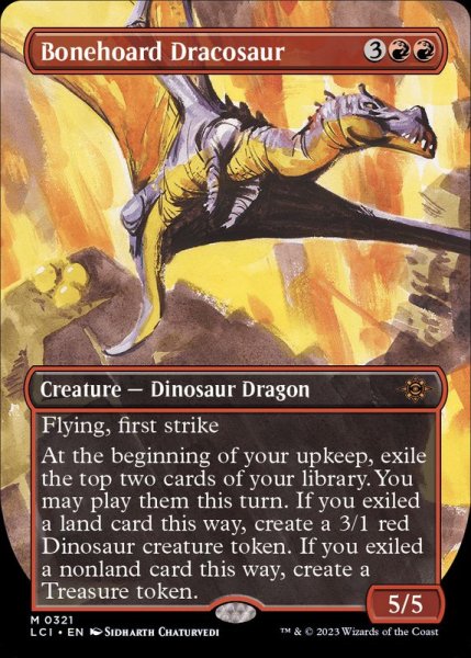 画像1: (FOIL)(フルアート)骨集めのドラコサウルス/Bonehoard Dracosaur《英語》【LCI】 (1)