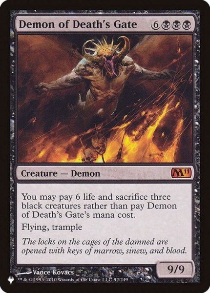 画像1: 死の門の悪魔/Demon of Death's Gate《英語》【Reprint Cards(The List)】 (1)