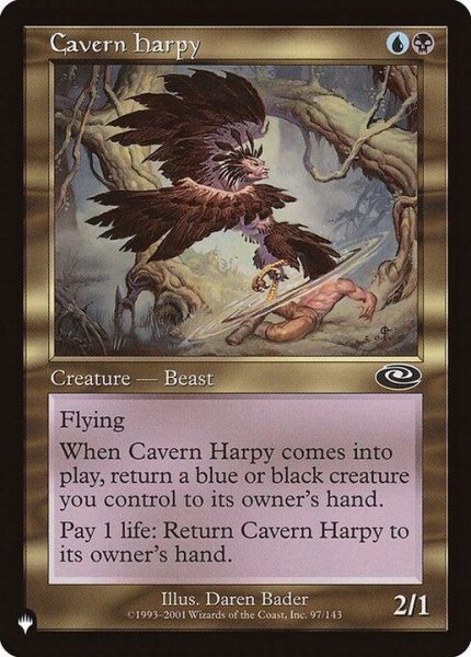 画像1: [EX+]洞窟のハーピー/Cavern Harpy《英語》【Reprint Cards(The List)】 (1)