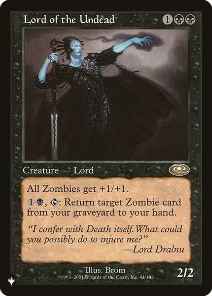 画像1: アンデッドの王/Lord of the Undead《英語》【Reprint Cards(The List)】 (1)