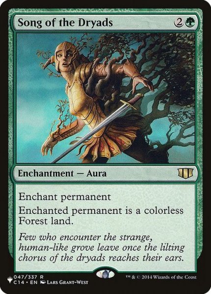 画像1: ドライアドの歌/Song of the Dryads《英語》【Reprint Cards(The List)】 (1)