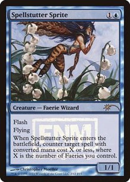 画像1: [EX+](FOIL)呪文づまりのスプライト/Spellstutter Sprite《英語》【FNM Promos】 (1)