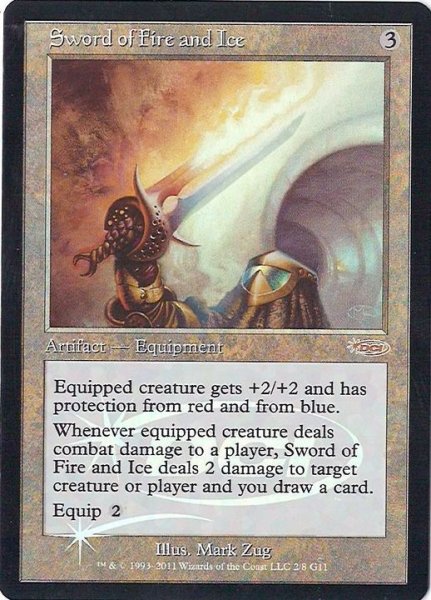 画像1: (FOIL)火と氷の剣/Sword of Fire and Ice《英語》【Judge Promos】 (1)