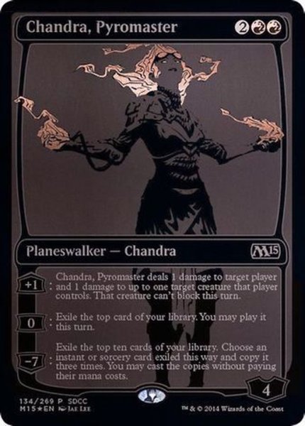 画像1: (FOIL)(2014)紅蓮の達人チャンドラ/Chandra, Pyromaster《英語》【SDCC】 (1)