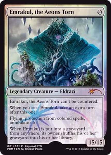 画像1: [EX+](FOIL)引き裂かれし永劫、エムラクール/Emrakul, the Aeons Torn《英語》【Pro Tour Promos】 (1)