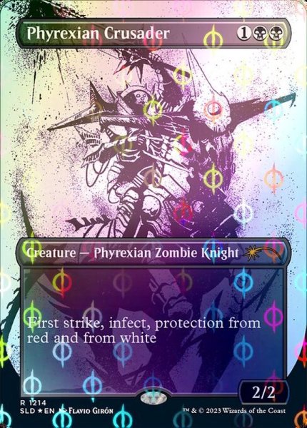 画像1: (ステップアンドコンプリートFOIL)(1214)ファイレクシアの十字軍/Phyrexian Crusader《英語》【SLD】 (1)