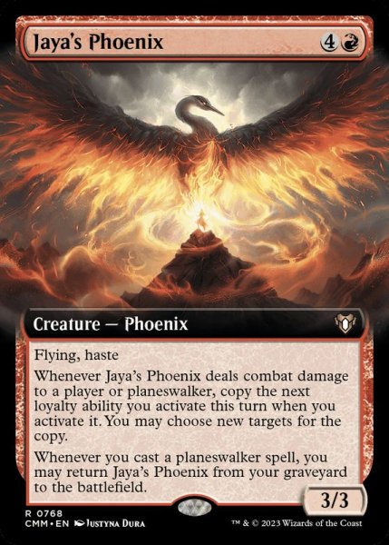 画像1: (FOIL)(フルアート)ヤヤのフェニックス/Jaya's Phoenix《英語》【CMM】 (1)