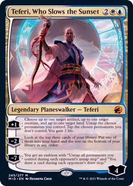 画像1: [EX+]日没を遅らせる者、テフェリー/Teferi, Who Slows the Sunset《英語》【MID】 (1)