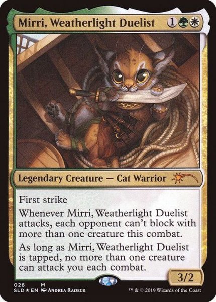 画像1: (FOIL)ウェザーライトの決闘者、ミリー/Mirri, Weatherlight Duelist《英語》【SLD】 (1)